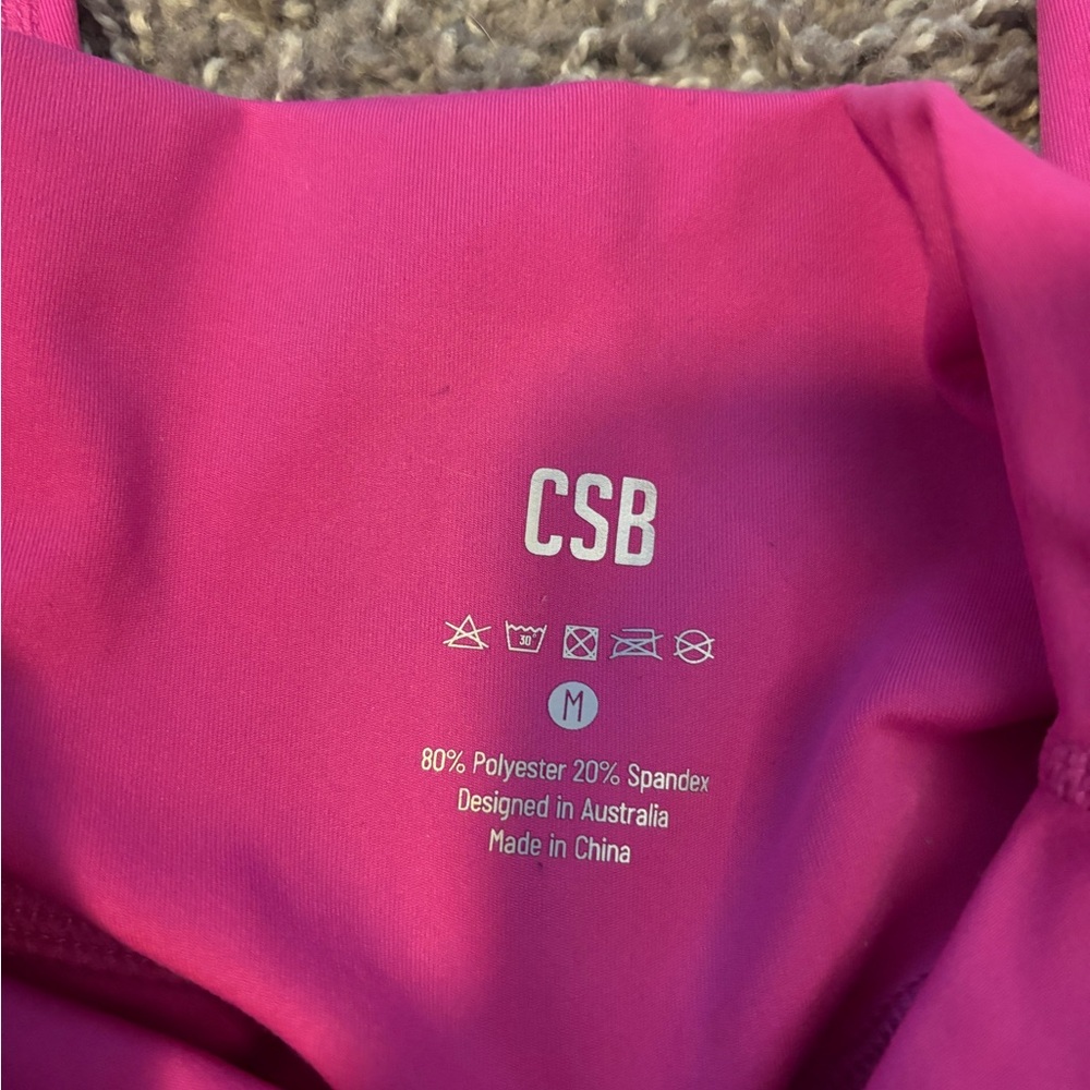 Crop Shop Boutique Bright Pink High-Rise Leggings - Picture 2 of 3